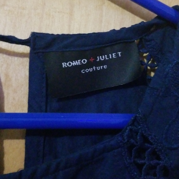 Romeo + Juliet Navy Blue Romper - Picture 6 of 6
